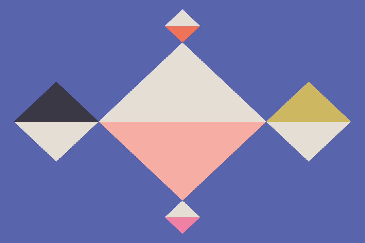 乙烯基餐垫几何彩色方块 - TenStickers