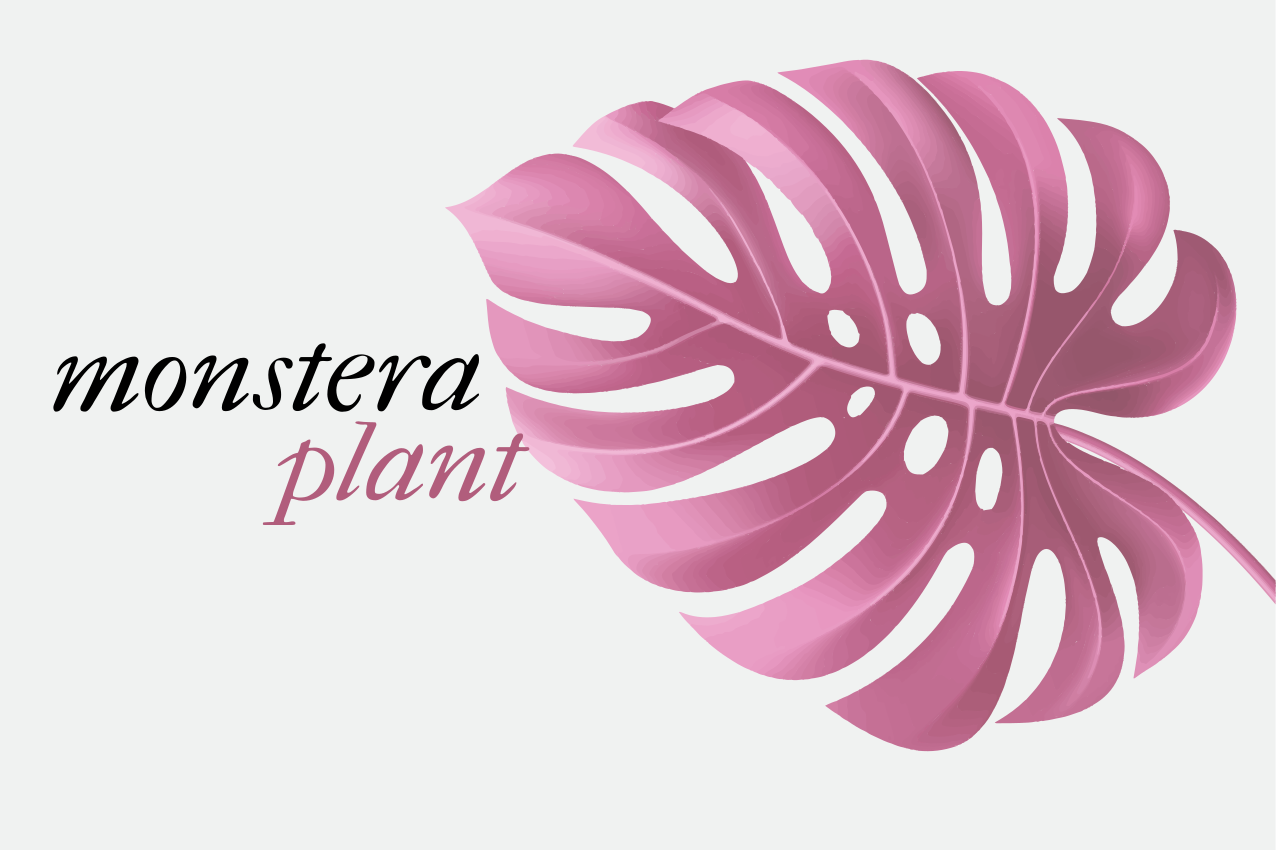 乙烯基餐垫原版 monstera叶子图案 - TenStickers