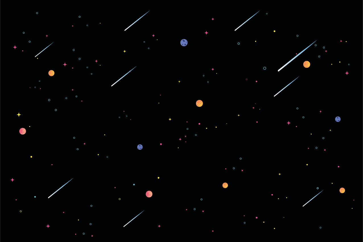 乙烯基儿童餐垫太空主题儿童餐 - TenStickers