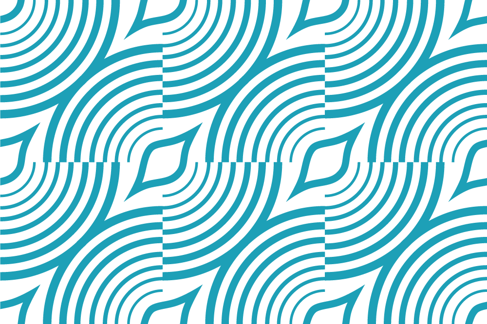 乙烯基餐垫曲线波纹图案 - TenStickers