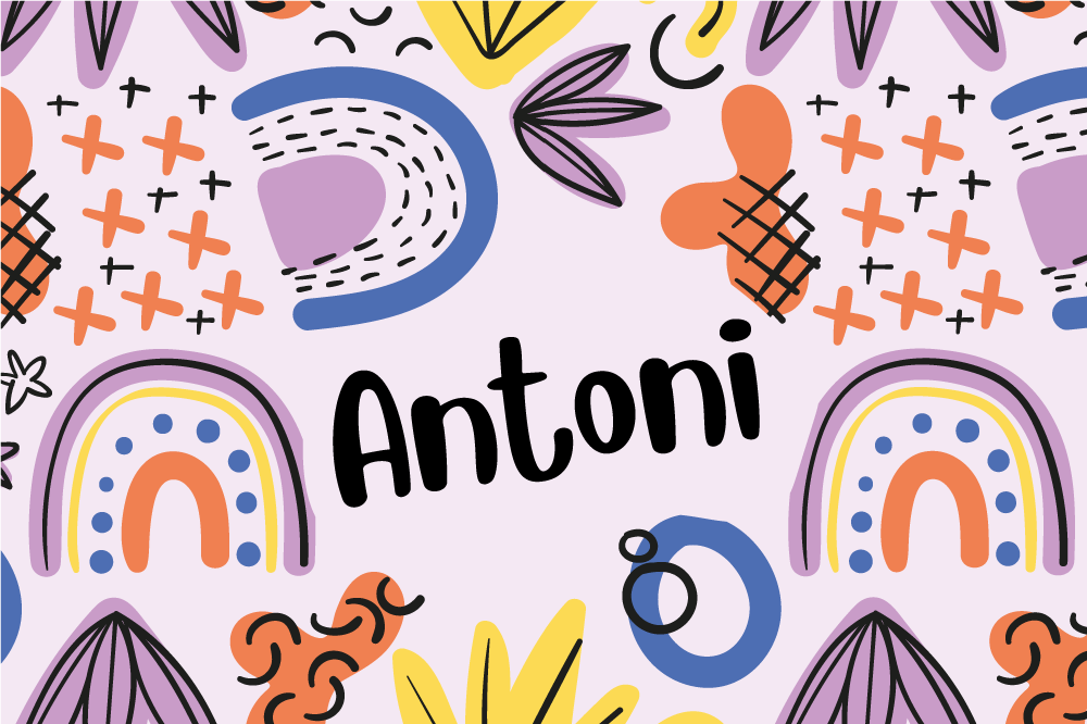 乙烯基儿童餐垫 彩虹色彩斑斓图案 - TenStickers