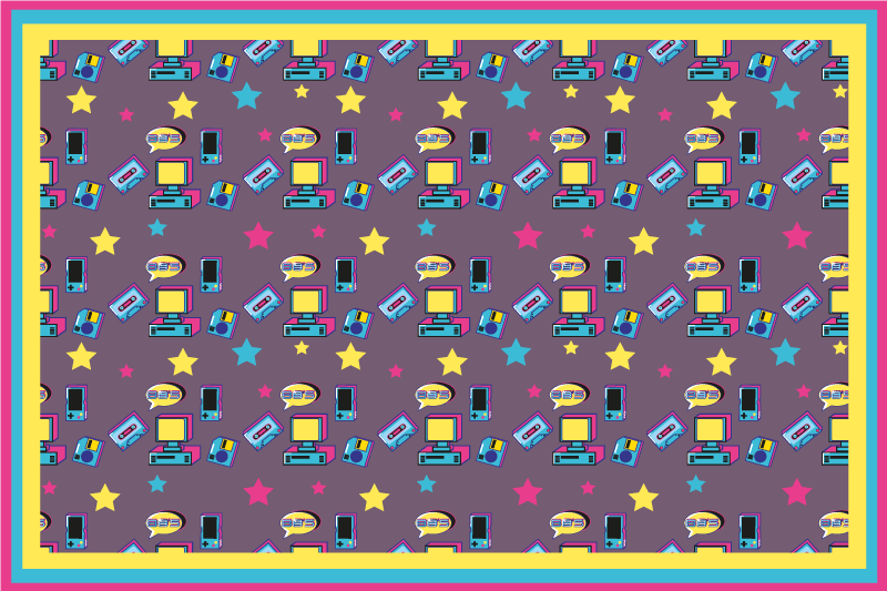 乙烯基餐垫原版彩色星空印花 - TenStickers