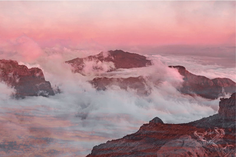 乙烯基餐垫山地风景场景 - TenStickers