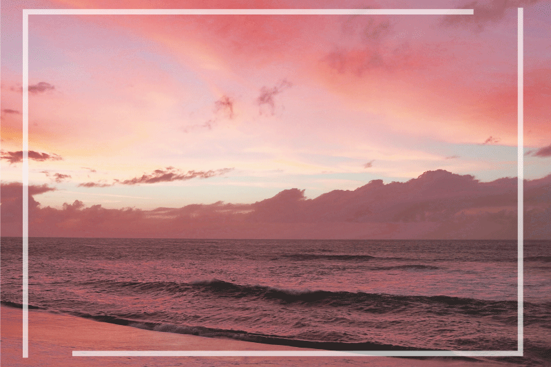 乙烯基餐垫宁静海岸日落 - TenStickers