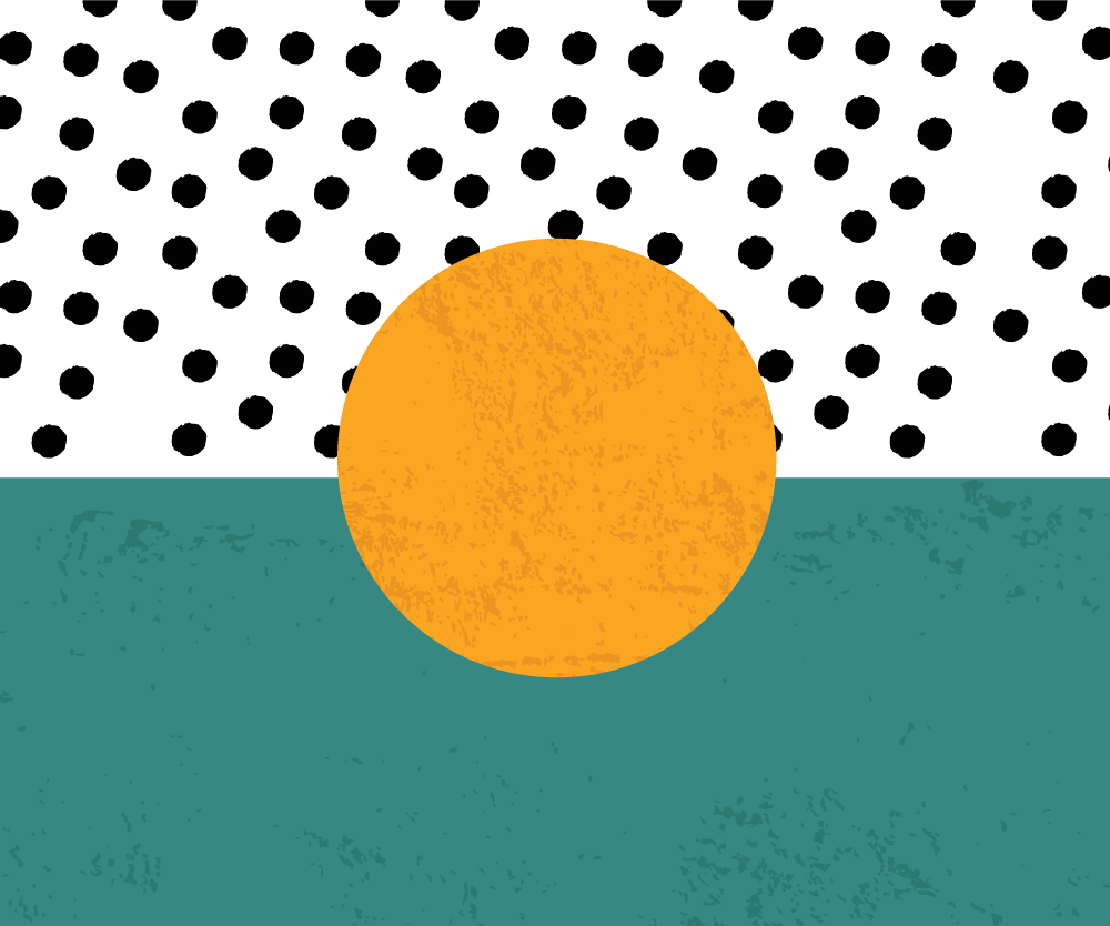 乙烯基餐垫大胆波点底座 - TenStickers