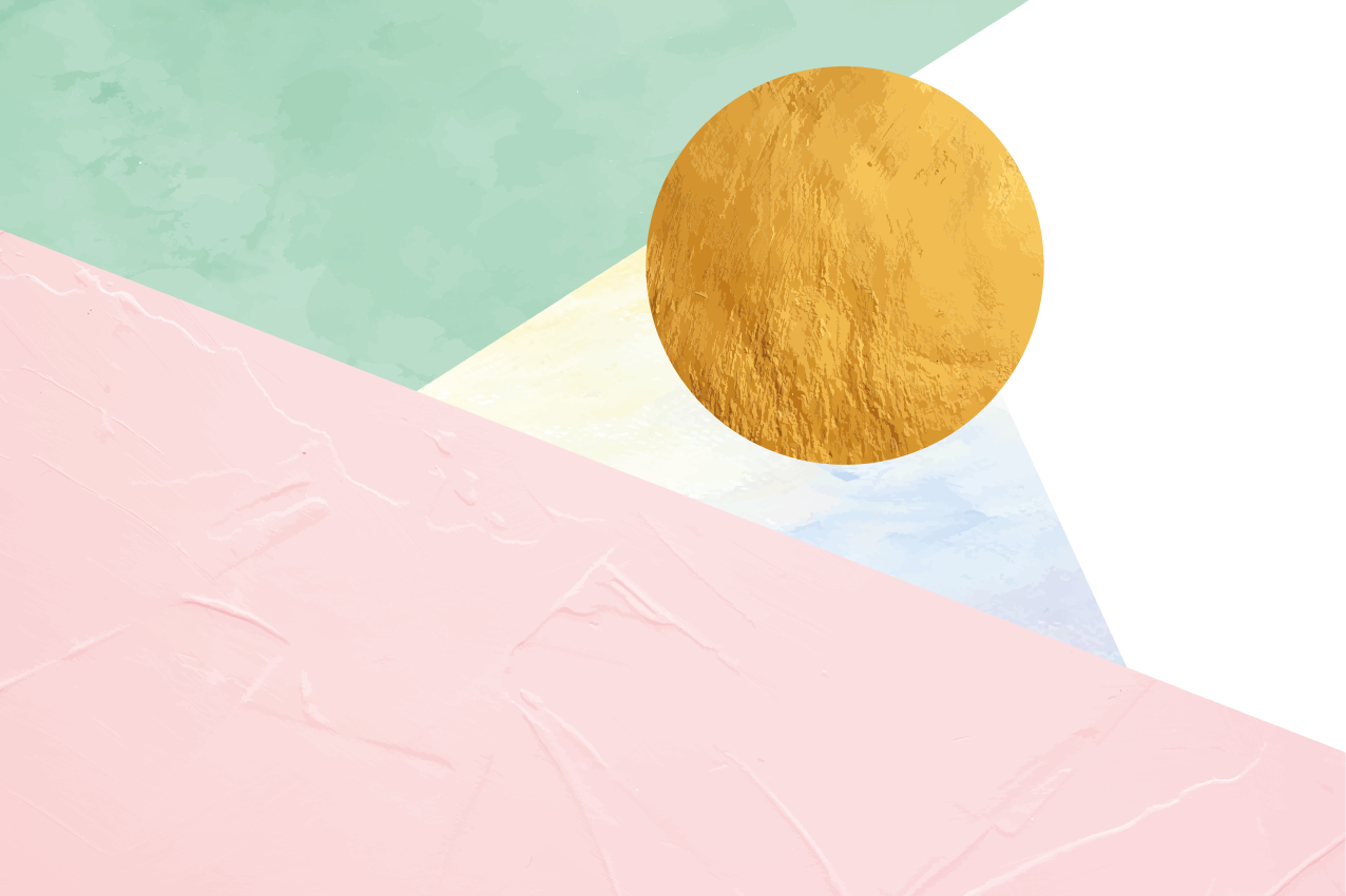 柔和的几何三角形优雅的餐垫 - TenStickers