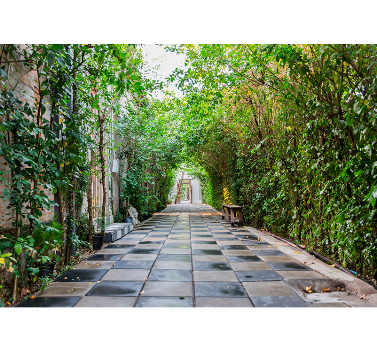 3d秋天花园墙壁画 - TenStickers