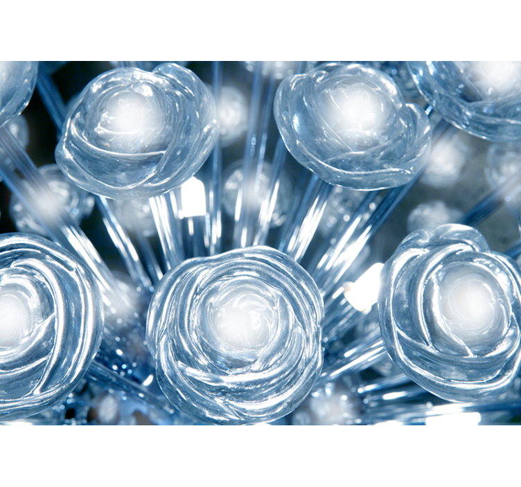 水晶花壁画 - TenStickers