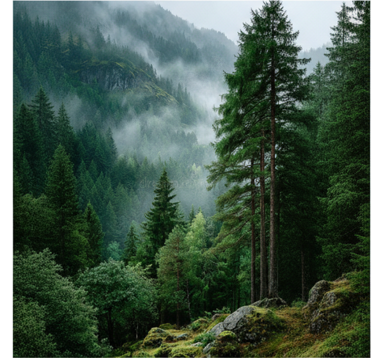 森林照片墙，情绪的选择 - TenStickers