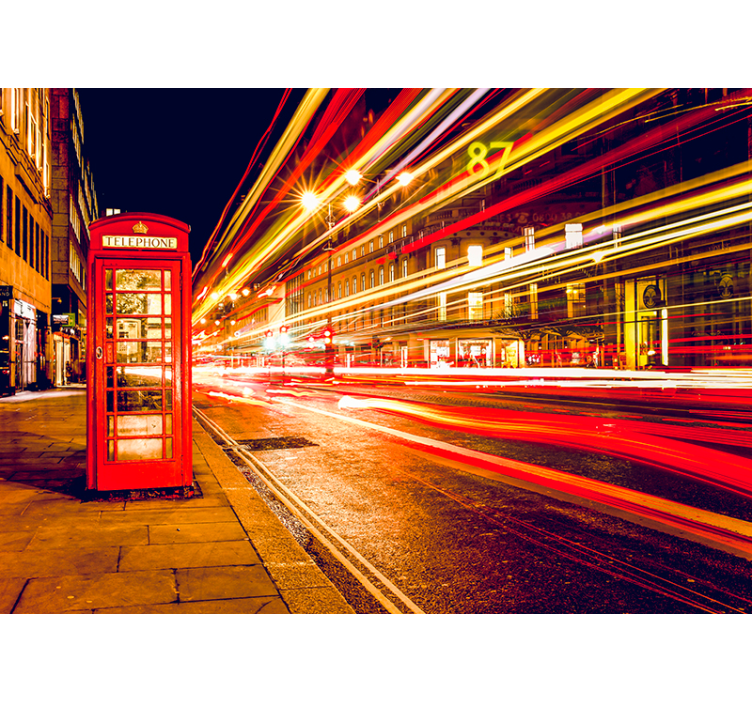 伦敦壁画 标志性的伦敦之夜 - TenStickers