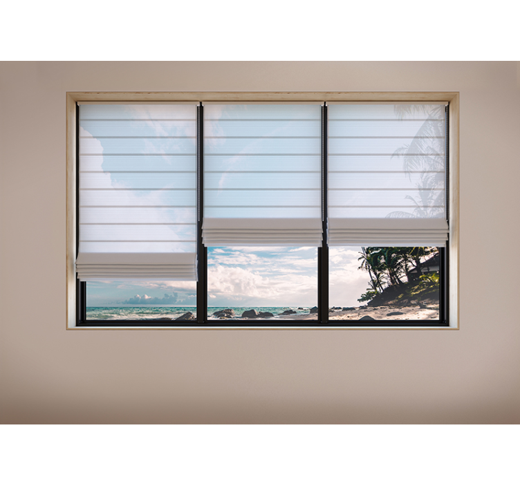 3d效果海滩墙壁画 - TenStickers