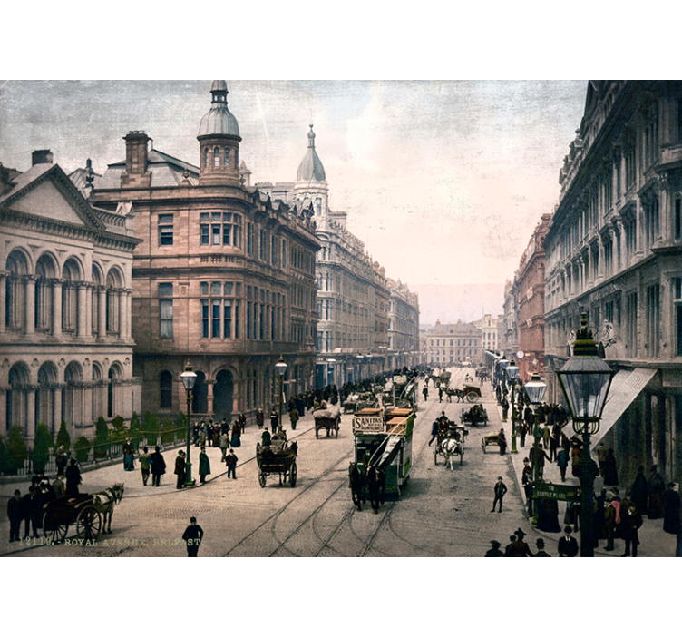 贝尔法斯特市照片墙壁画 - TenStickers