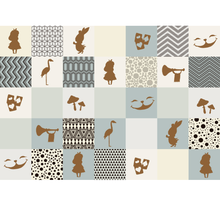 爱丽丝梦游仙境幻想墙壁画 - TenStickers