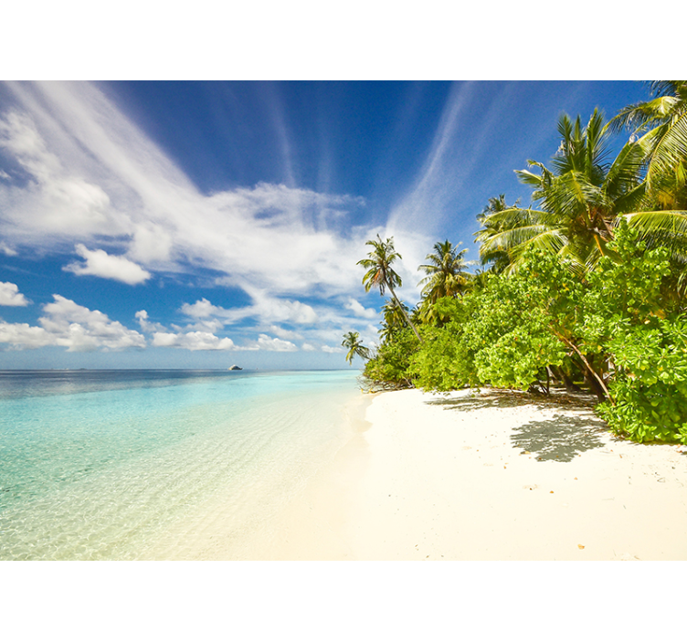 来自天空的照片墙，热带岛屿天堂 - TenStickers