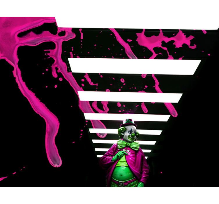 城市艺术照片壁画 粉色小丑 - TenStickers