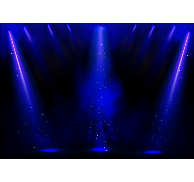 抽象照片墙聚光粒子效果 - TenStickers