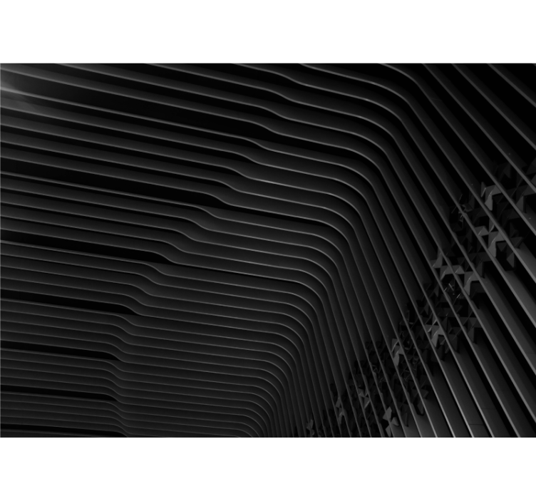 抽象照片墙 层叠的曲线图案 - TenStickers