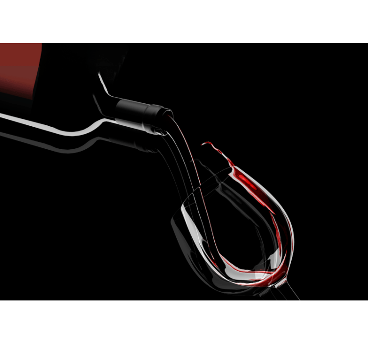 音乐照片墙展现优雅酒倒瞬间 - TenStickers