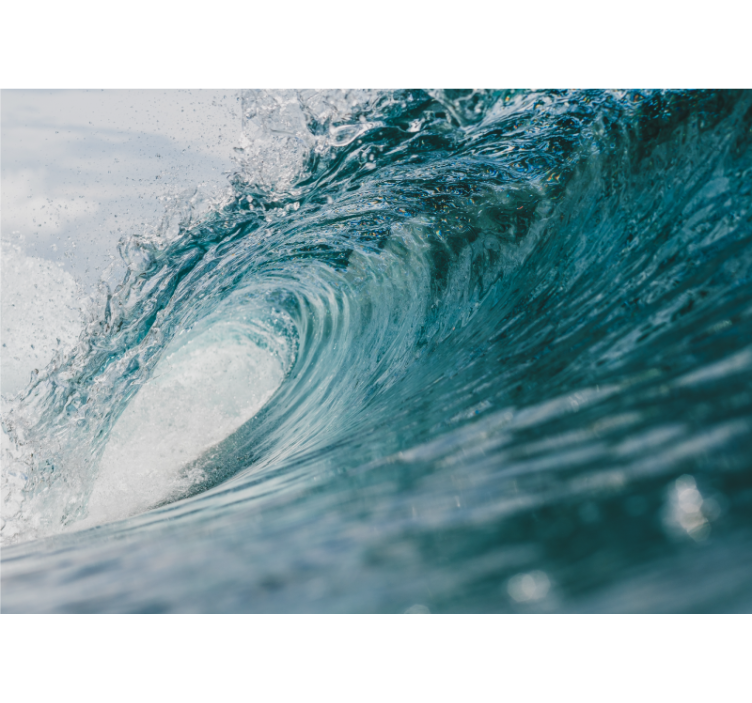 海洋的照片壁画展现动感海浪 - TenStickers