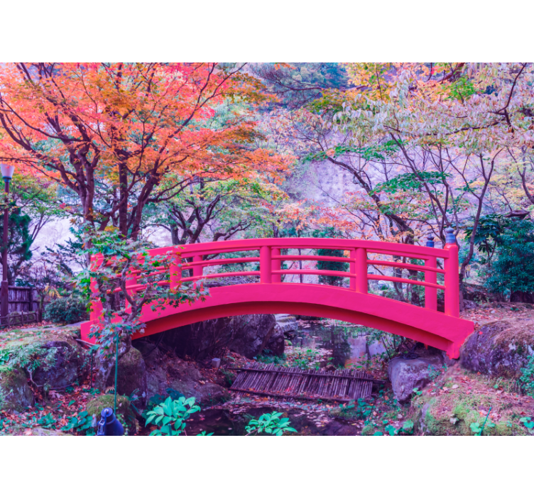 森林照片墙安静的花园拱门 - TenStickers