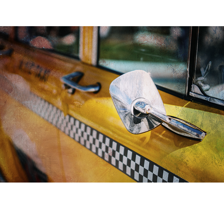 壁画 纽约壁画壁纸 经典黄色出租车 - TenStickers