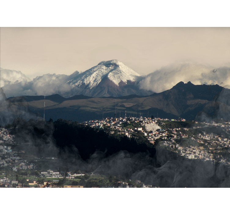 山地照片墙展现雪山美景 - TenStickers
