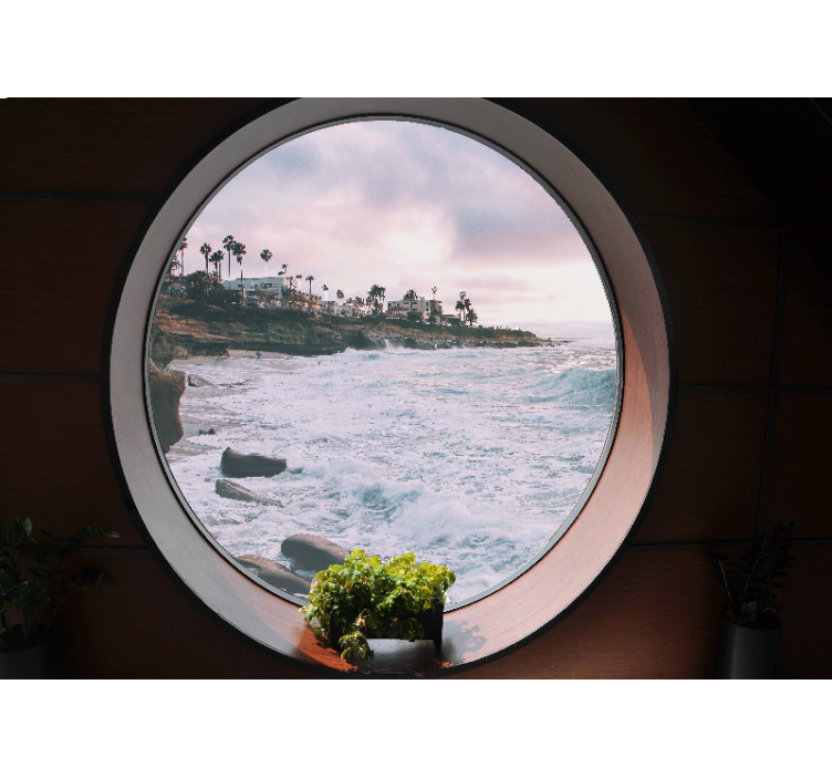 其他景观壁画海岸波浪场景 - TenStickers