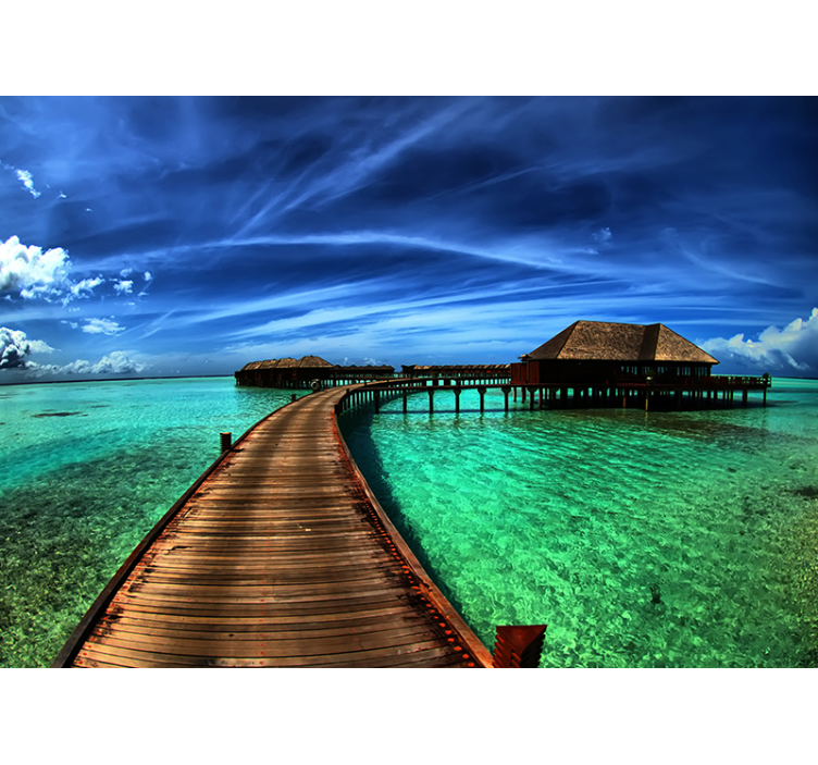 自然照片墙 热带海洋景色 - TenStickers