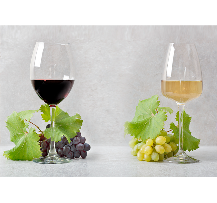 音乐照片墙葡萄与美酒 - TenStickers