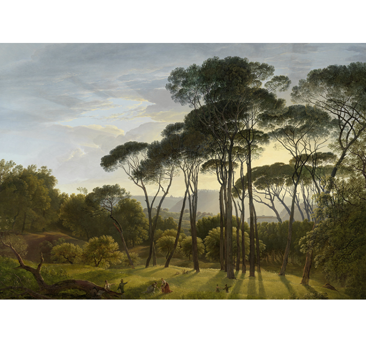 自然照片墙照射森林阳光 - TenStickers