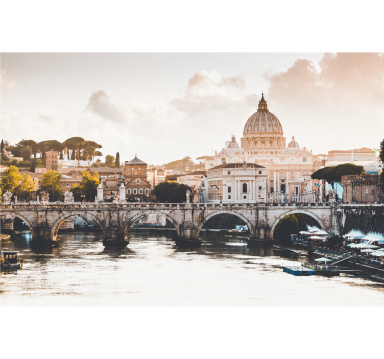 城市和乡村照片墙 历史悠久的罗马建筑 - TenStickers