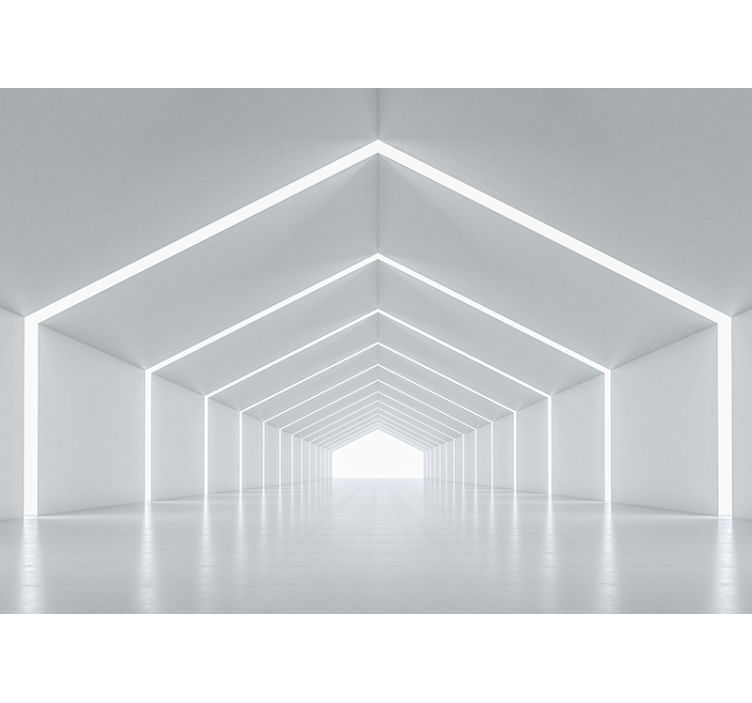 现代照片墙几何光结构设计 - TenStickers