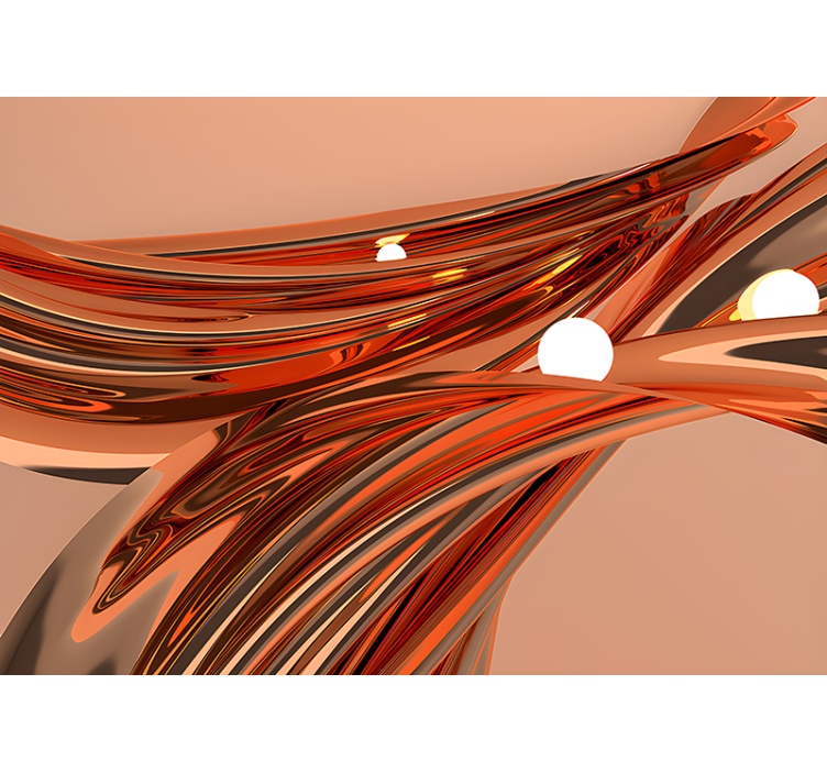 抽象照片墙 流畅的有机曲线 - TenStickers