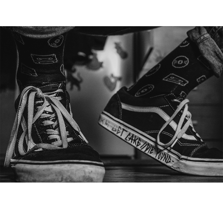 音乐照片墙 磁带袜 - TenStickers