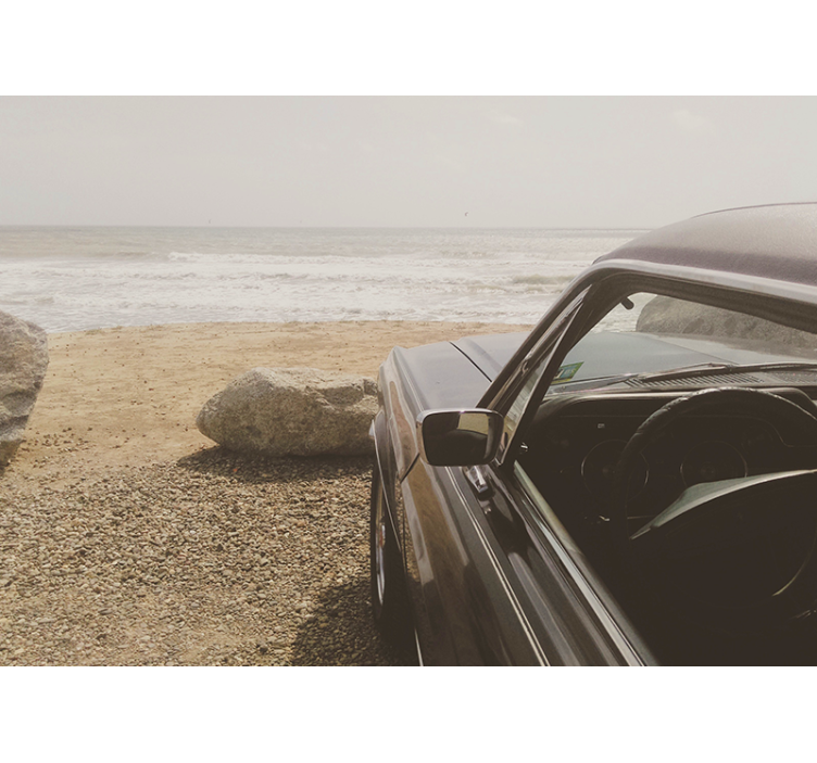 其他车辆壁画 经典汽车景观 - TenStickers