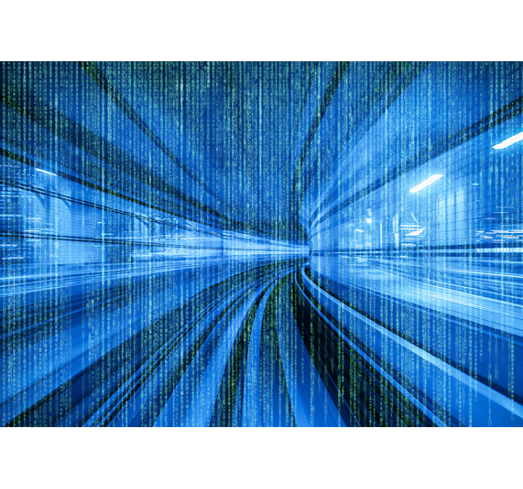 抽象照片墙 动态数字流 - TenStickers