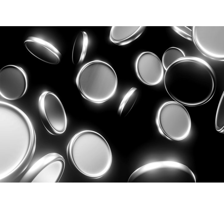 抽象照片墙 漂浮的圆形形状 - TenStickers