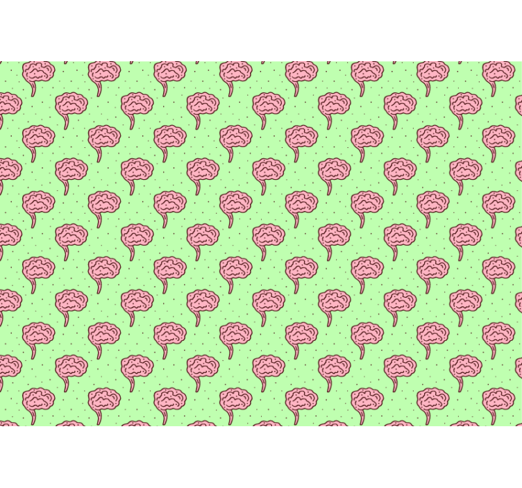 其他花卉壁画 风格化的大脑绽放 - TenStickers