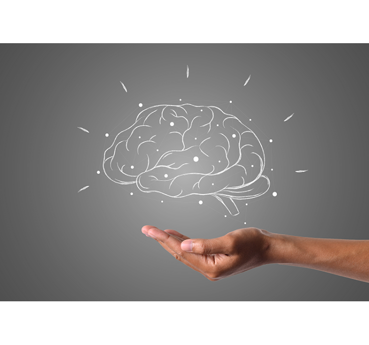 短语照片墙 大脑概念可视化 - TenStickers