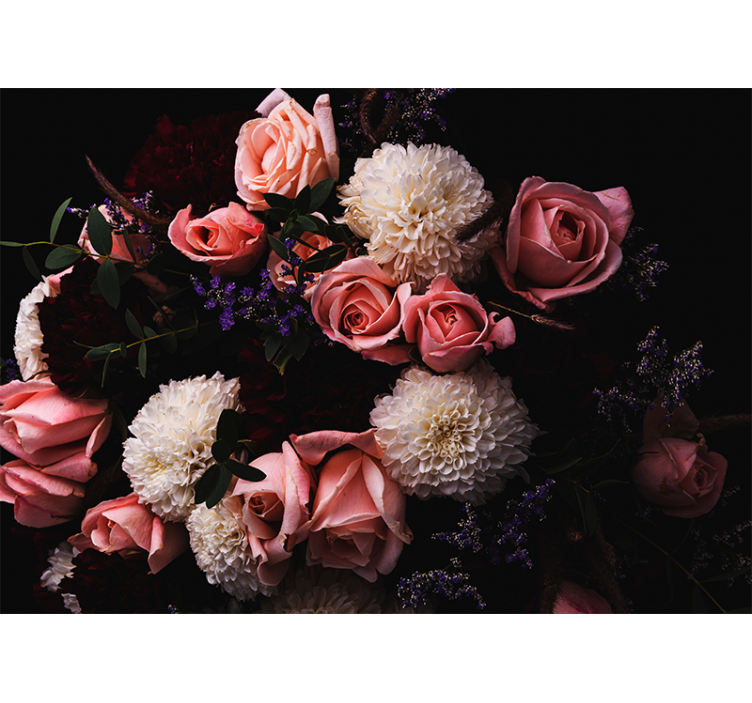 花卉照片墙 优美的植物构图 - TenStickers