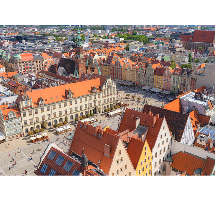 城市和乡村照片墙 历史城区景观 - TenStickers