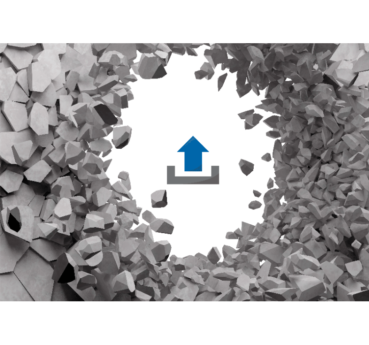 动物风格的墙面壁画：岩石中走出的斑马 - TenStickers