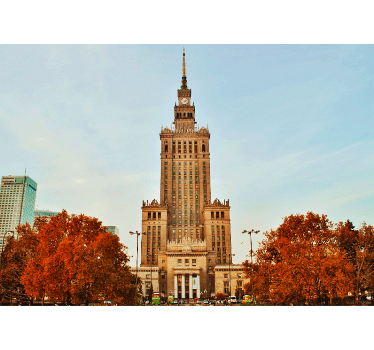 城市和乡村照片墙文化宫 - TenStickers