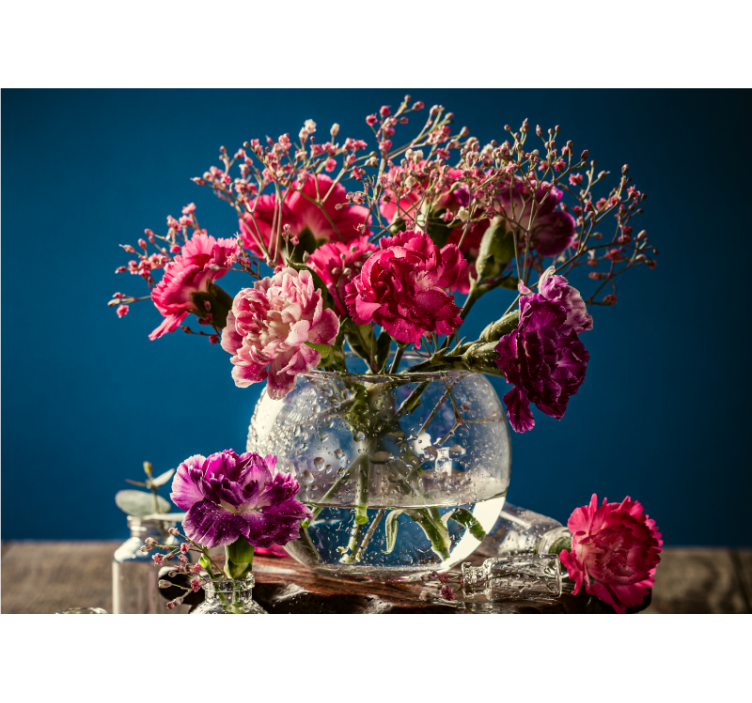 花卉照片墙生机勃勃的绽放组合 - TenStickers