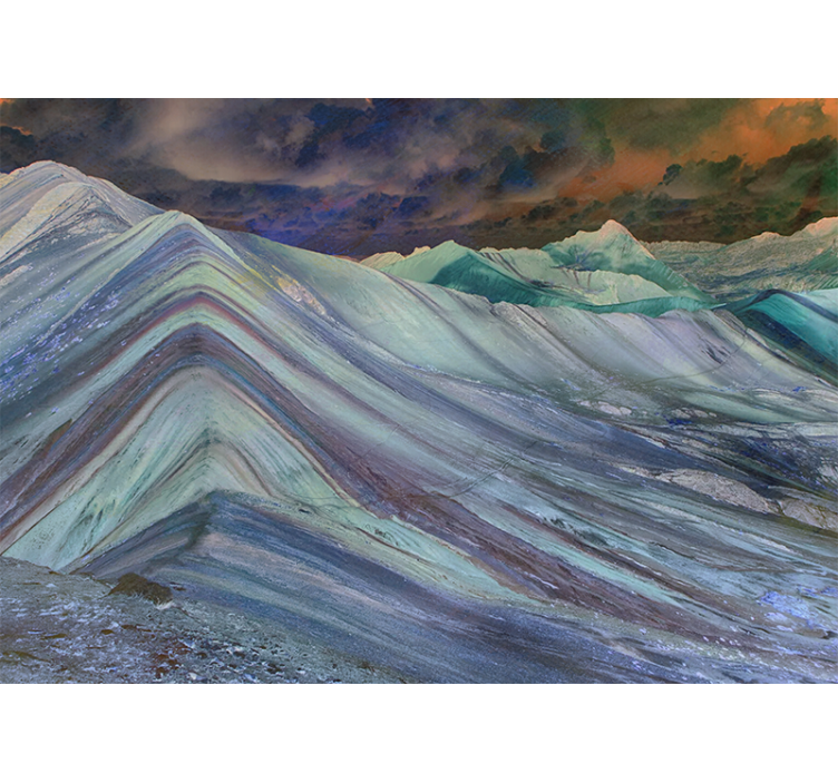 其他景观壁画山地地形形成 - TenStickers