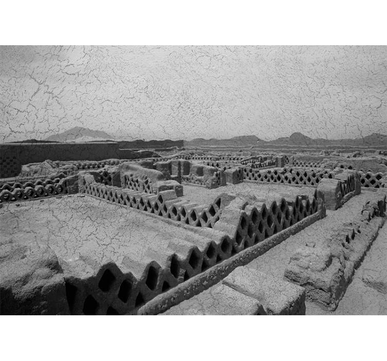 沙漠照片墙展现沙漠地形剪影 - TenStickers