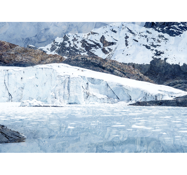 山地照片墙展现壮丽冰川山脉 - TenStickers