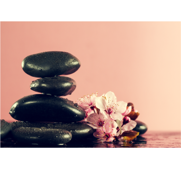 其他禅宗壁画静谧卵石 - TenStickers