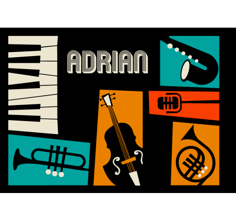 音乐照片墙展现生动乐器之美 - TenStickers