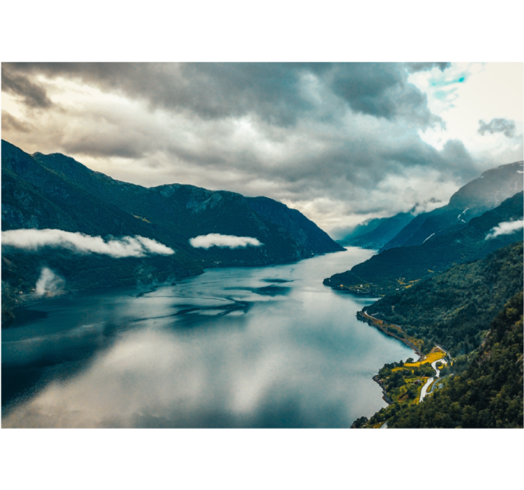 其他景观壁画山湖倒影 - TenStickers